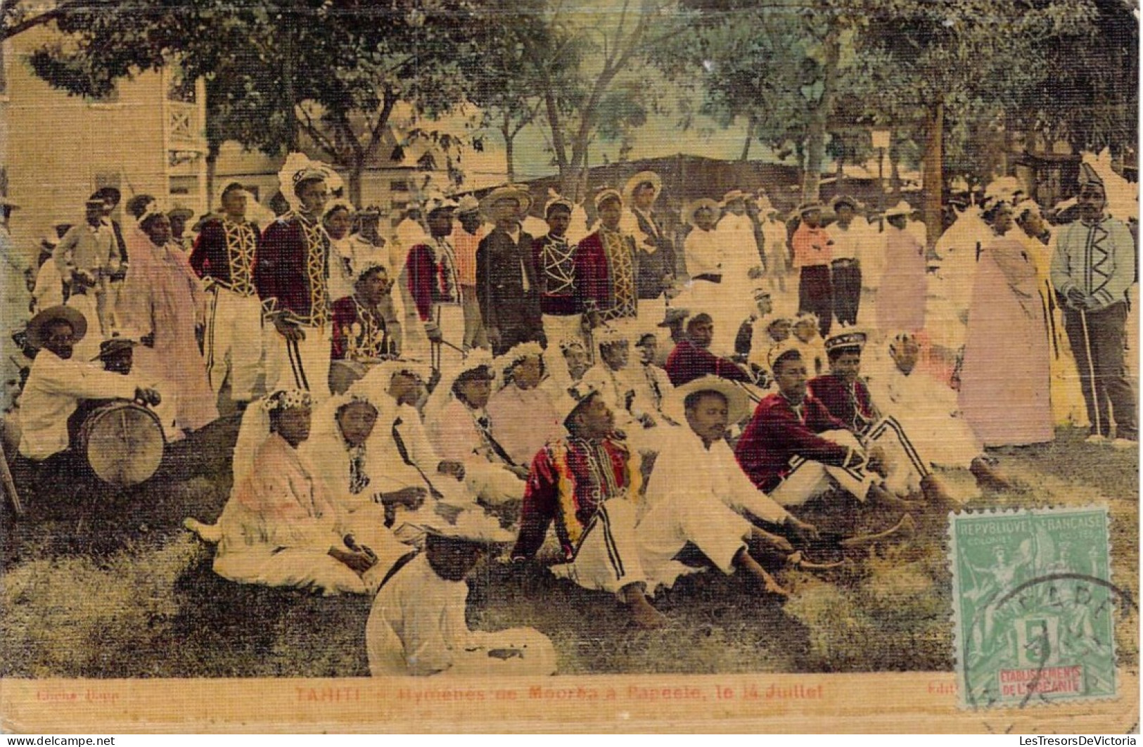 FRANCE - Polynésie Française - Tahiti - Hyménés De Mourba à Papeete - Le 14 Juillet - Carte Postale Ancienne - Polynésie Française