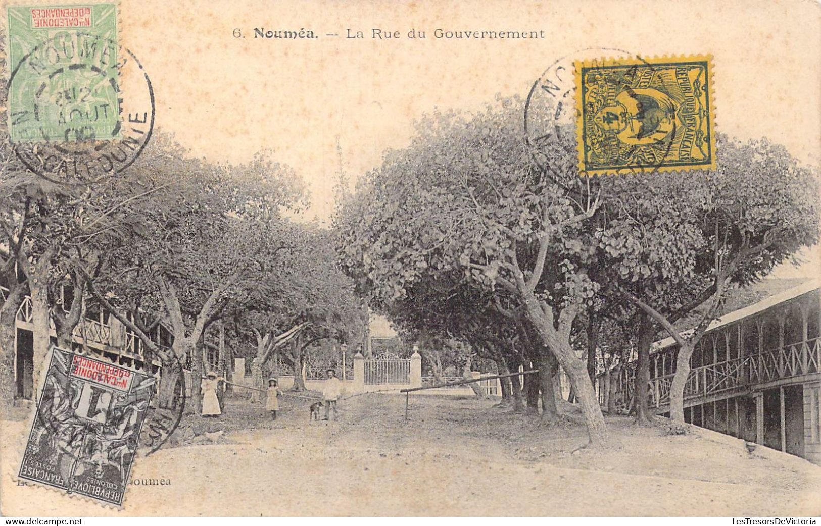 FRANCE - Nouvelle Calédonie - Nouméa - La Rue Du Gouvernement - Carte Postale Ancienne - Nouvelle Calédonie