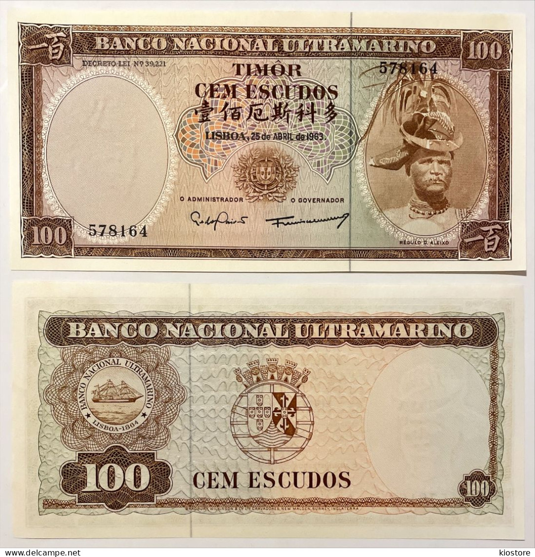 Timor 100 Escudos 1963 P#28 UNC - Timor