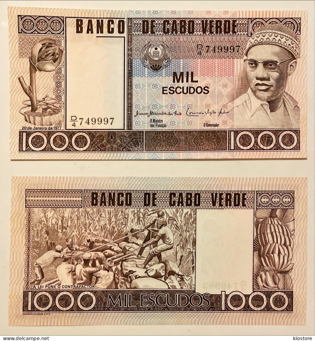 Cape Verde 1.000 1000 Escudos 1977 P#56 UNC - Cap Verde