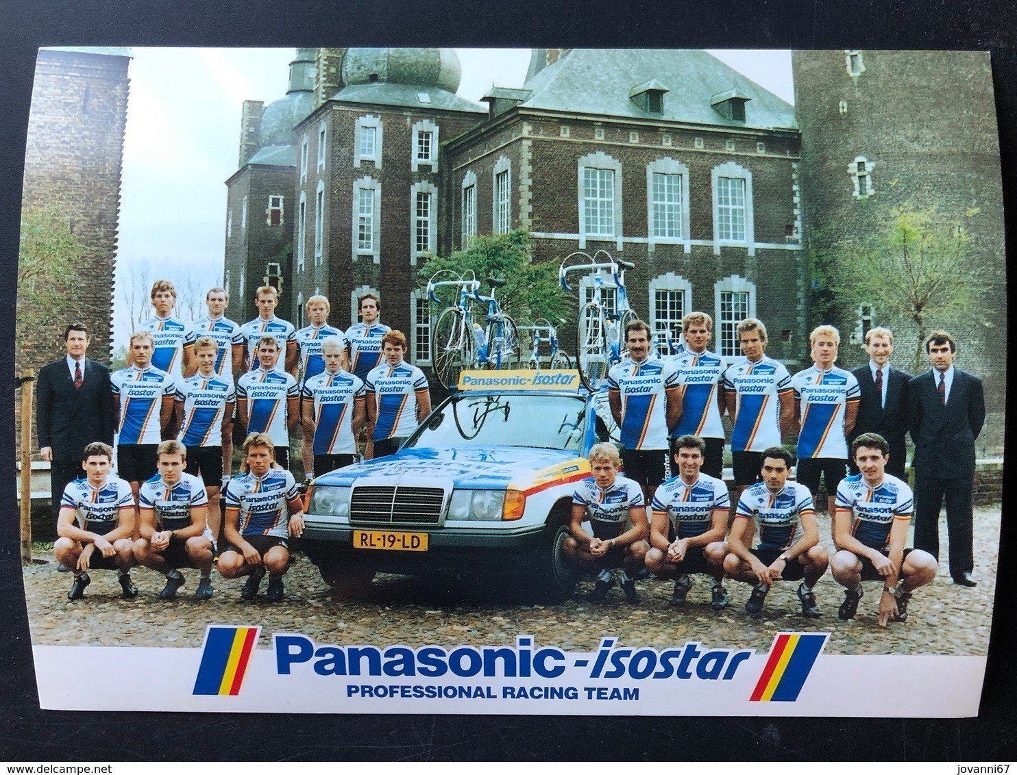 Team Card - Panasonic 1988 - Carte / Card - Cyclists - Cyclisme - Ciclismo -wielrennen - Cyclisme
