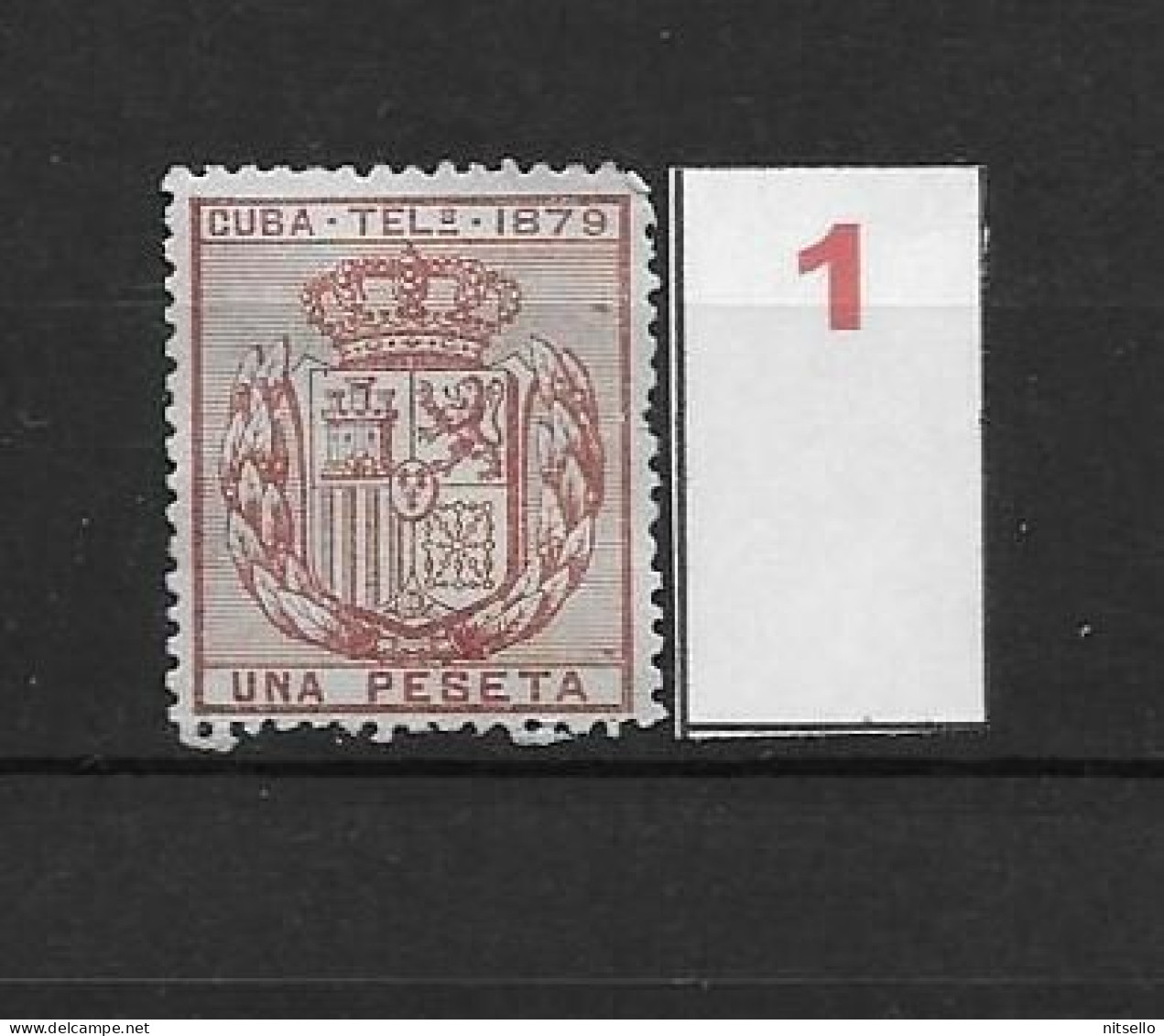 LOTE 2173B  /// (C020) CUBA TELEG.1879  EDIFIL Nº:46 NSG CATALOG/COTE:12€  ¡¡¡  LIQUIDATION - JE LIQUIDE !!! - Cuba (1874-1898)