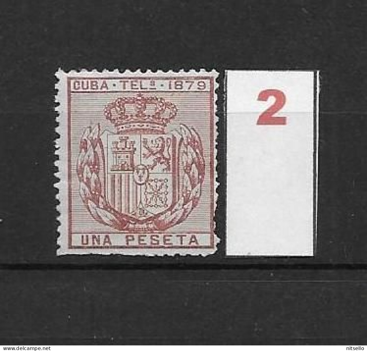 LOTE 2173B  /// (C020) CUBA TELEG.1879  EDIFIL Nº:46 NSG CATALOG/COTE:12€  ¡¡¡  LIQUIDATION - JE LIQUIDE !!! - Cuba (1874-1898)