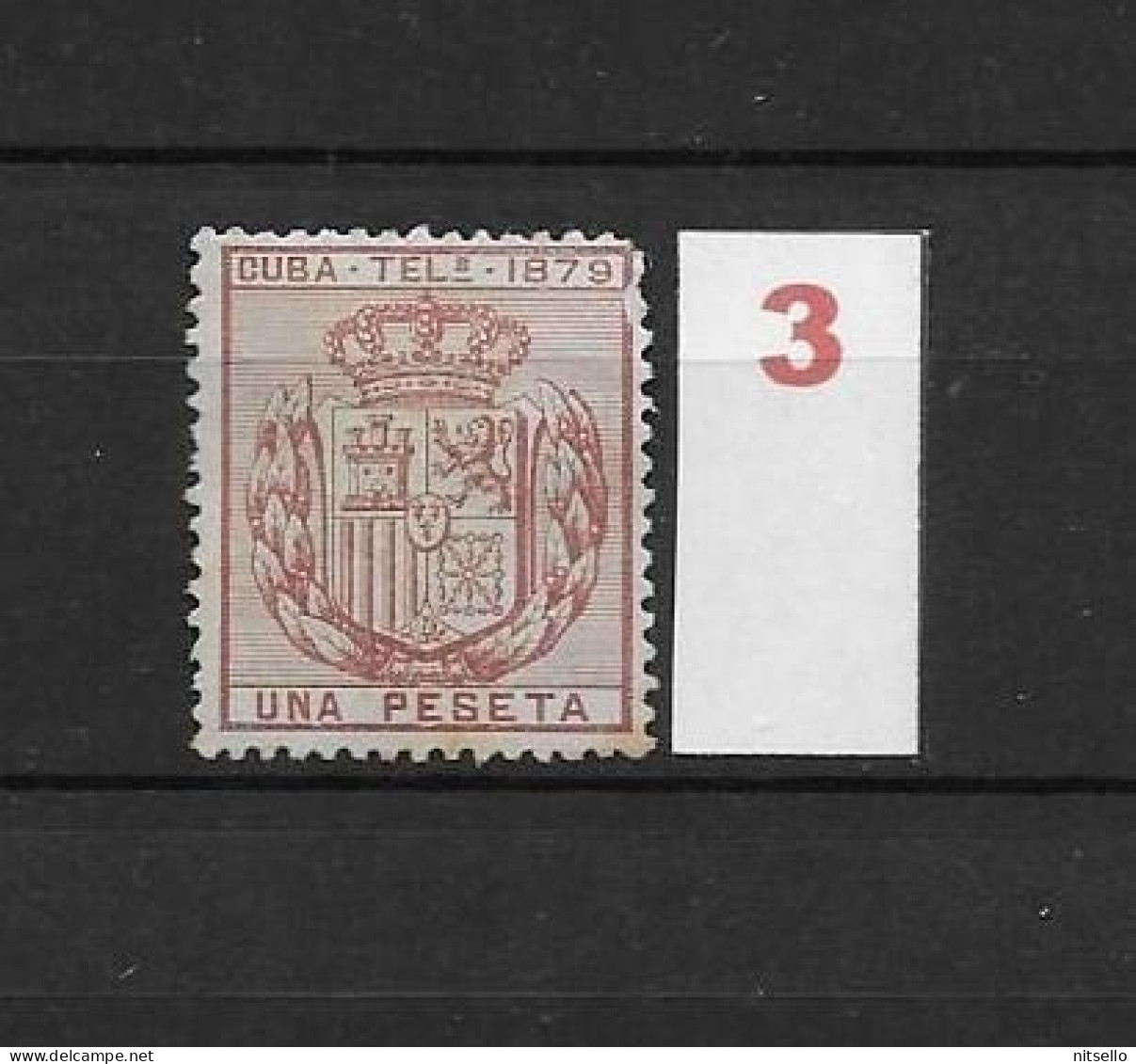 LOTE 2173B  /// (C020) CUBA TELEG.1879  EDIFIL Nº:46 NSG CATALOG/COTE:12€  ¡¡¡  LIQUIDATION - JE LIQUIDE !!! - Kuba (1874-1898)