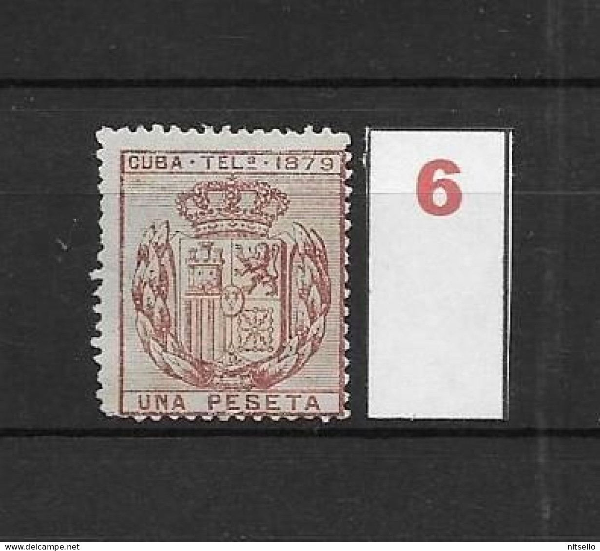 LOTE 2173B  /// (C020) CUBA TELEG.1879  EDIFIL Nº:46 NSG CATALOG/COTE:12€  ¡¡¡  LIQUIDATION - JE LIQUIDE !!! - Cuba (1874-1898)