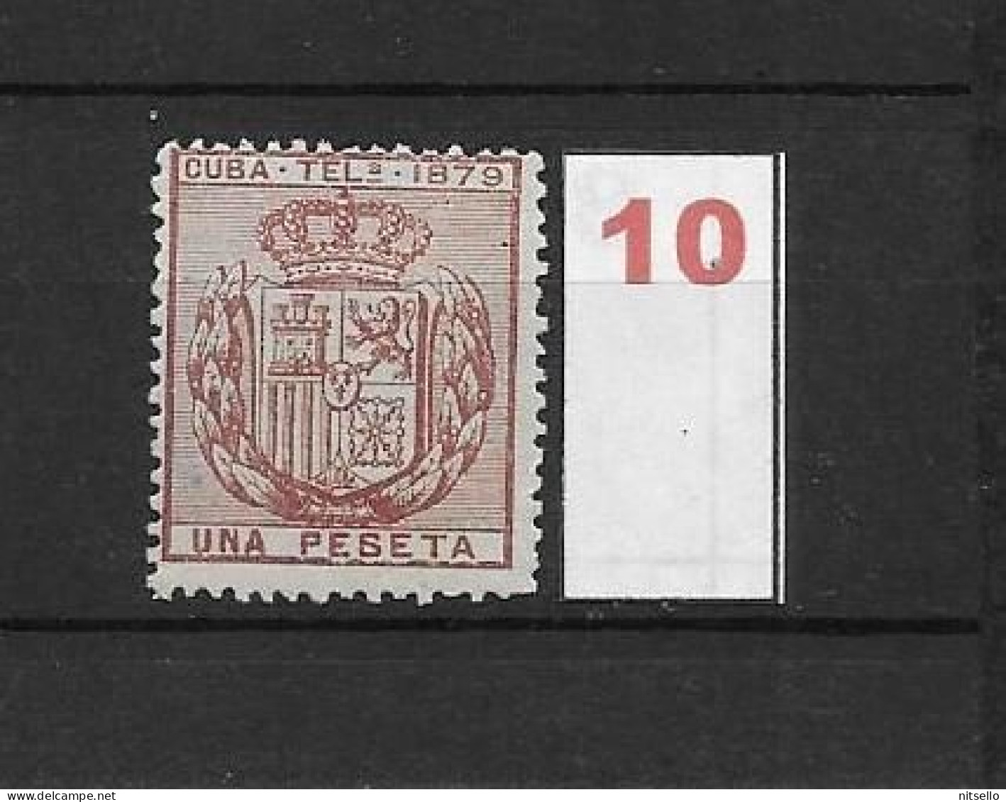 LOTE 2173B  /// (C020) CUBA TELEG.1879  EDIFIL Nº:46 NSG CATALOG/COTE:12€  ¡¡¡  LIQUIDATION - JE LIQUIDE !!! - Cuba (1874-1898)