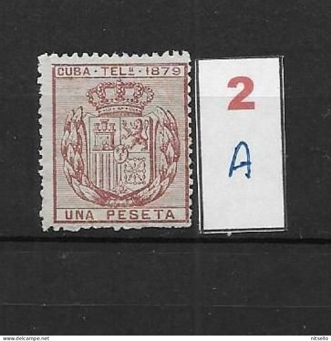 LOTE 2173B  /// (C020) CUBA TELEG.1879  EDIFIL Nº:46 NSG CATALOG/COTE:12€  ¡¡¡  LIQUIDATION - JE LIQUIDE !!! - Cuba (1874-1898)