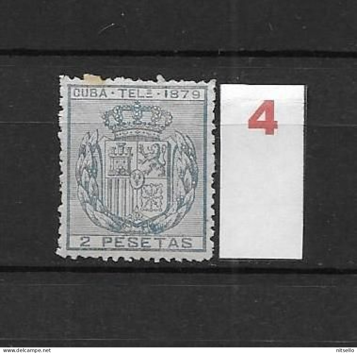 LOTE 2173B  /// (C020) CUBA TELEG.1879  EDIFIL Nº:47 NSG CATALOG/COTE:12€  ¡¡¡  LIQUIDATION - JE LIQUIDE !!! - Cuba (1874-1898)