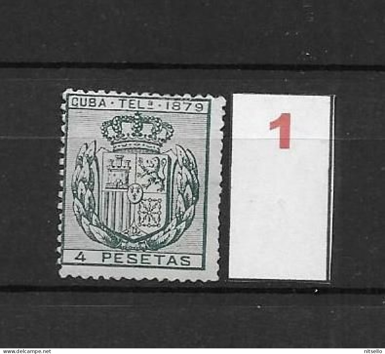 LOTE 2173B  /// (C020) CUBA TELEG.1879  EDIFIL Nº:48 NSG CATALOG/COTE:12€  ¡¡¡  LIQUIDATION - JE LIQUIDE !!! - Cuba (1874-1898)