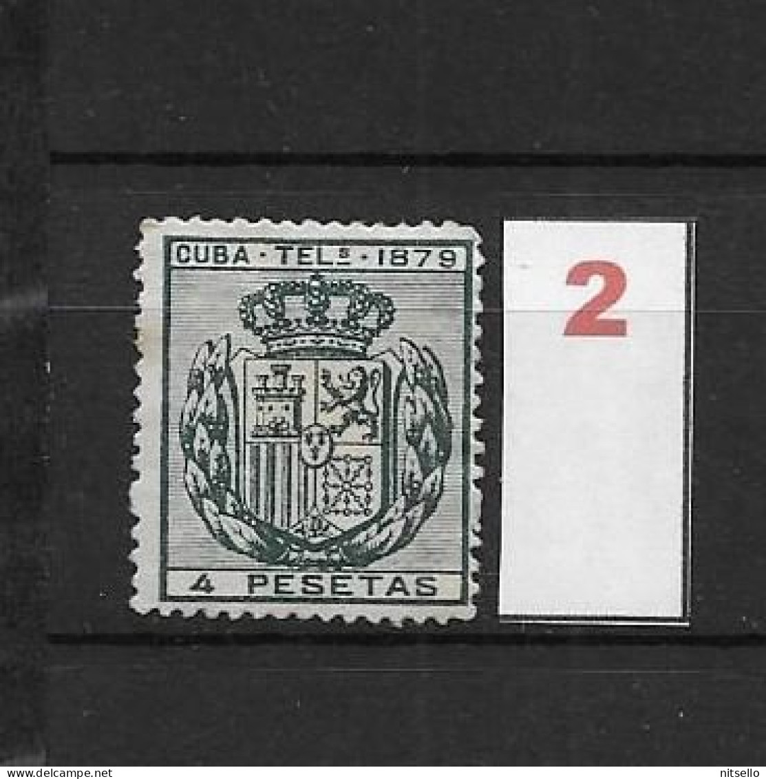 LOTE 2173B  /// (C020) CUBA TELEG.1879  EDIFIL Nº:48 NSG CATALOG/COTE:12€  ¡¡¡  LIQUIDATION - JE LIQUIDE !!! - Cuba (1874-1898)