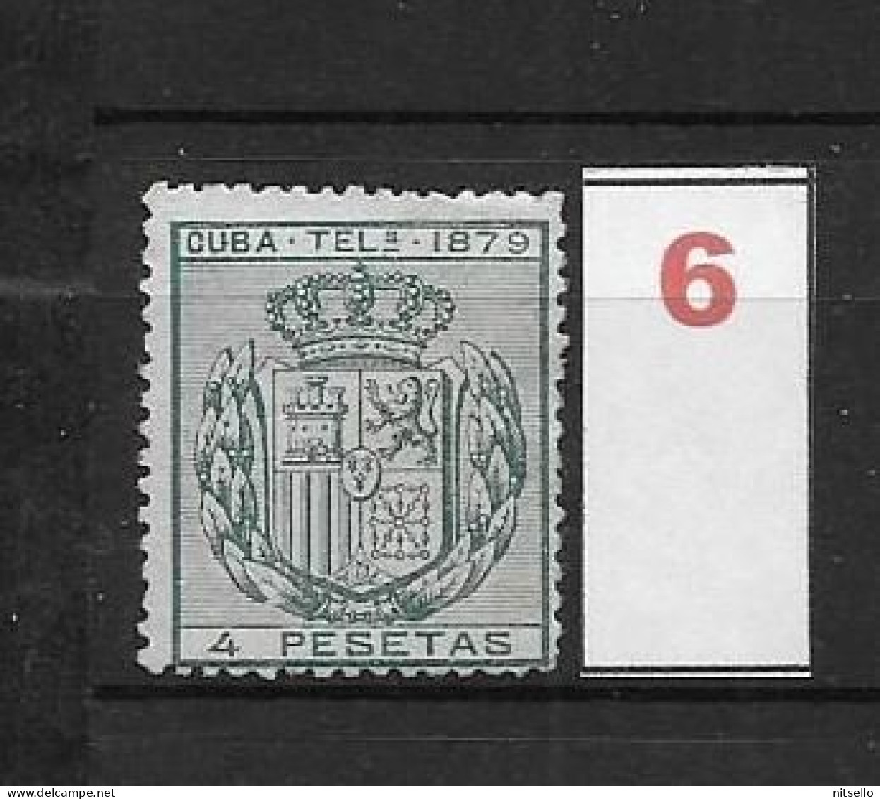 LOTE 2173B  /// (C020) CUBA TELEG.1879  EDIFIL Nº:48 NSG CATALOG/COTE:12€  ¡¡¡  LIQUIDATION - JE LIQUIDE !!! - Cuba (1874-1898)