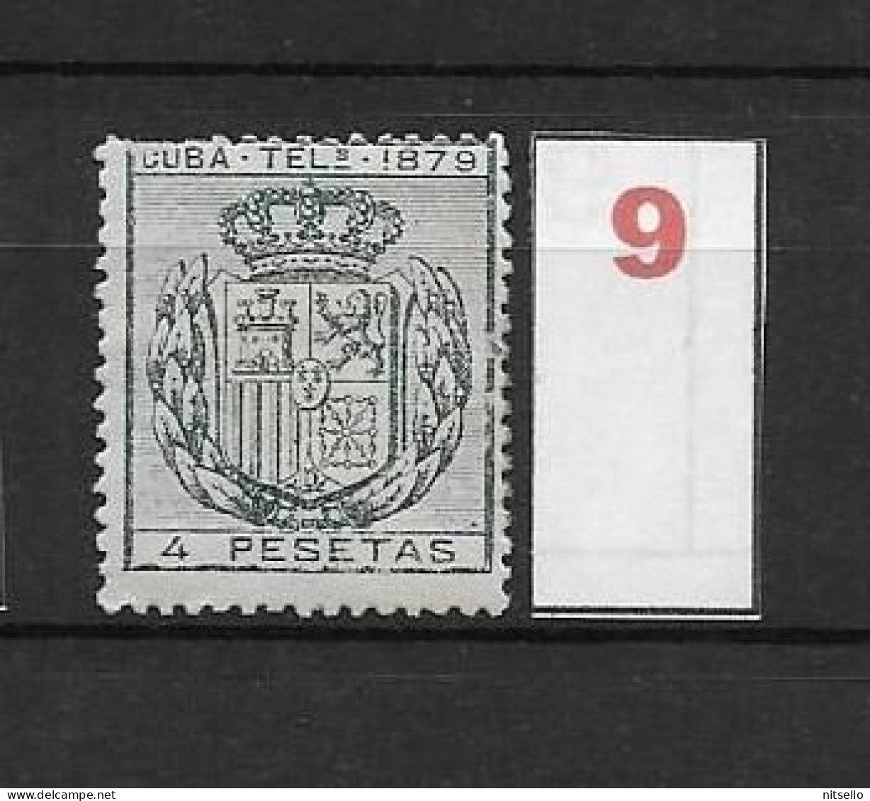 LOTE 2173B  /// (C020) CUBA TELEG.1879  EDIFIL Nº:48 NSG CATALOG/COTE:12€  ¡¡¡  LIQUIDATION - JE LIQUIDE !!! - Cuba (1874-1898)