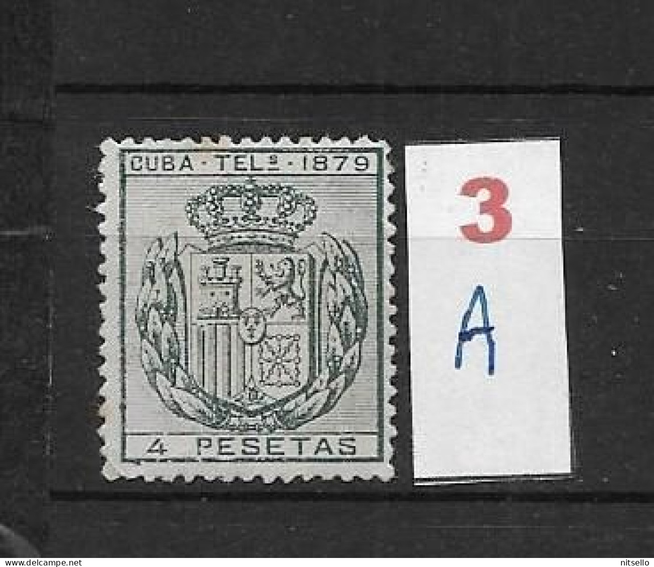 LOTE 2173B  /// (C020) CUBA TELEG.1879  EDIFIL Nº:48 NSG CATALOG/COTE:12€  ¡¡¡  LIQUIDATION - JE LIQUIDE !!! - Cuba (1874-1898)