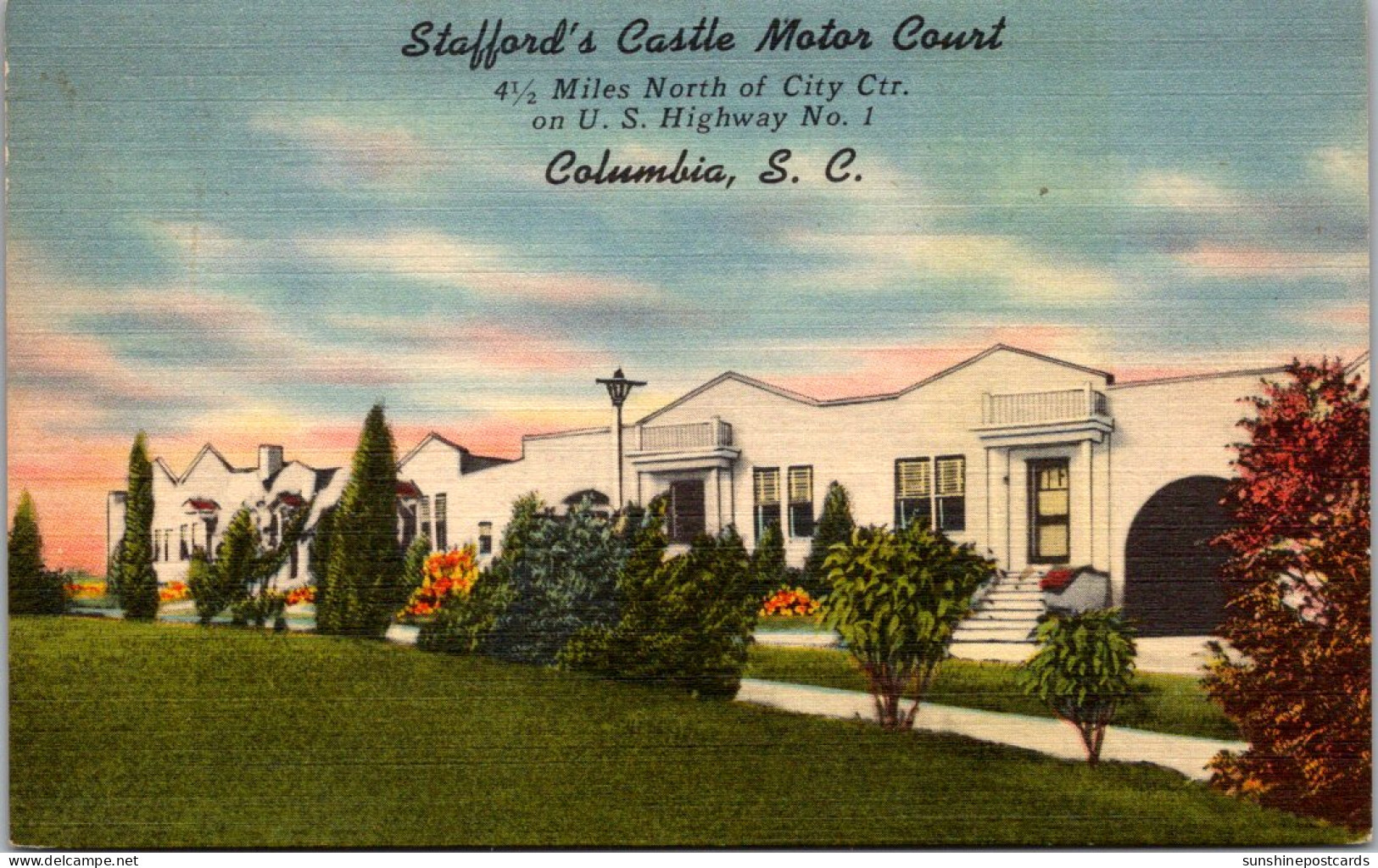South Carolina Columbia Stafford's Castle Motor Court - Columbia