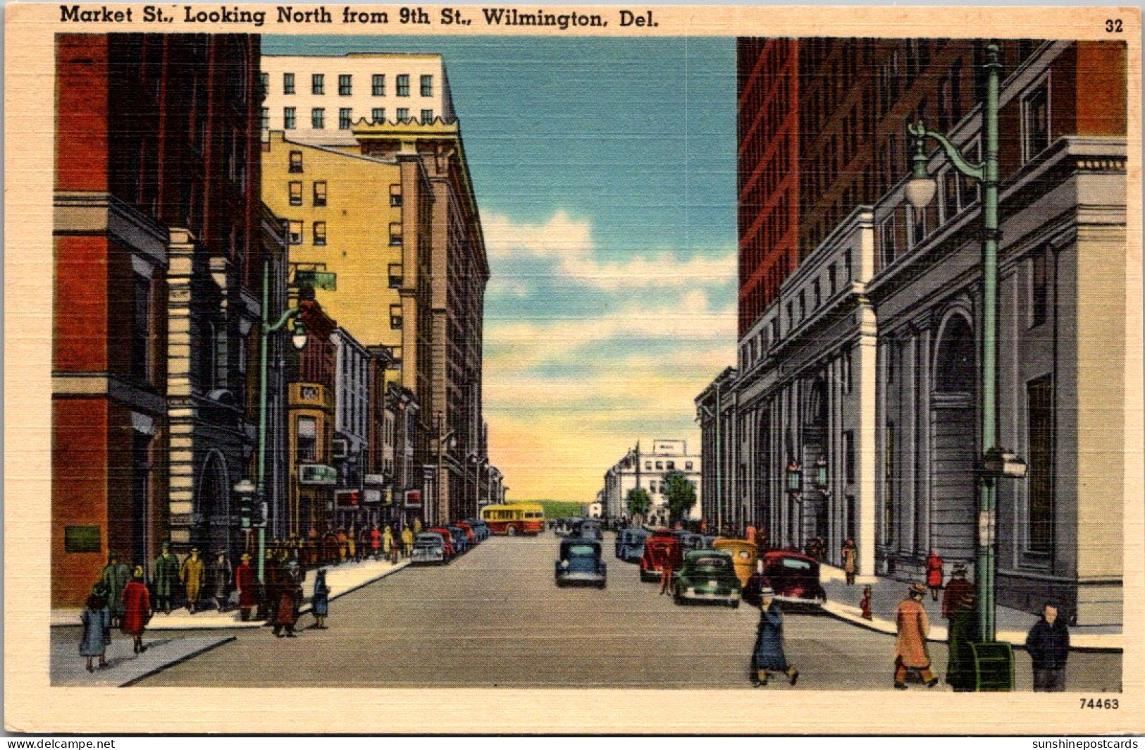 DElaware Wilmington Market Street Looking North From 9th Street - Wilmington