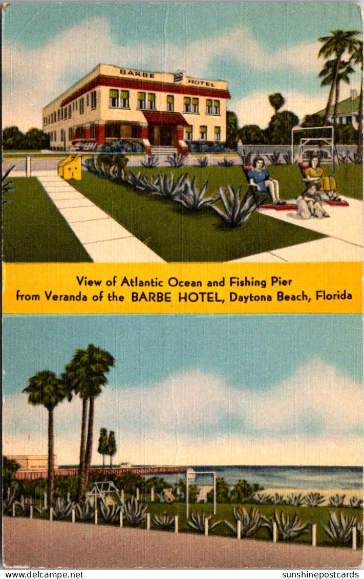 Florida Daytona Beach The Barbe Hotel 1947 - Daytona
