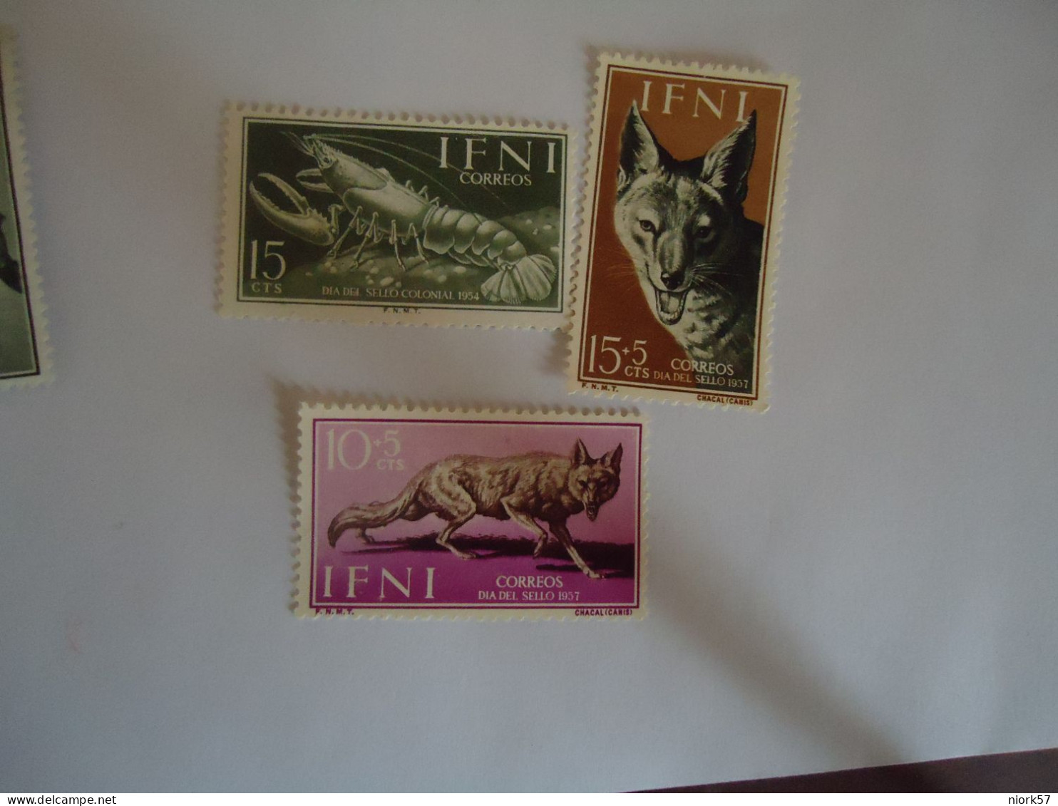 IFNI SPAIN MNH STAMPS   3 ANIMALS MARINE LIFE - Ifni