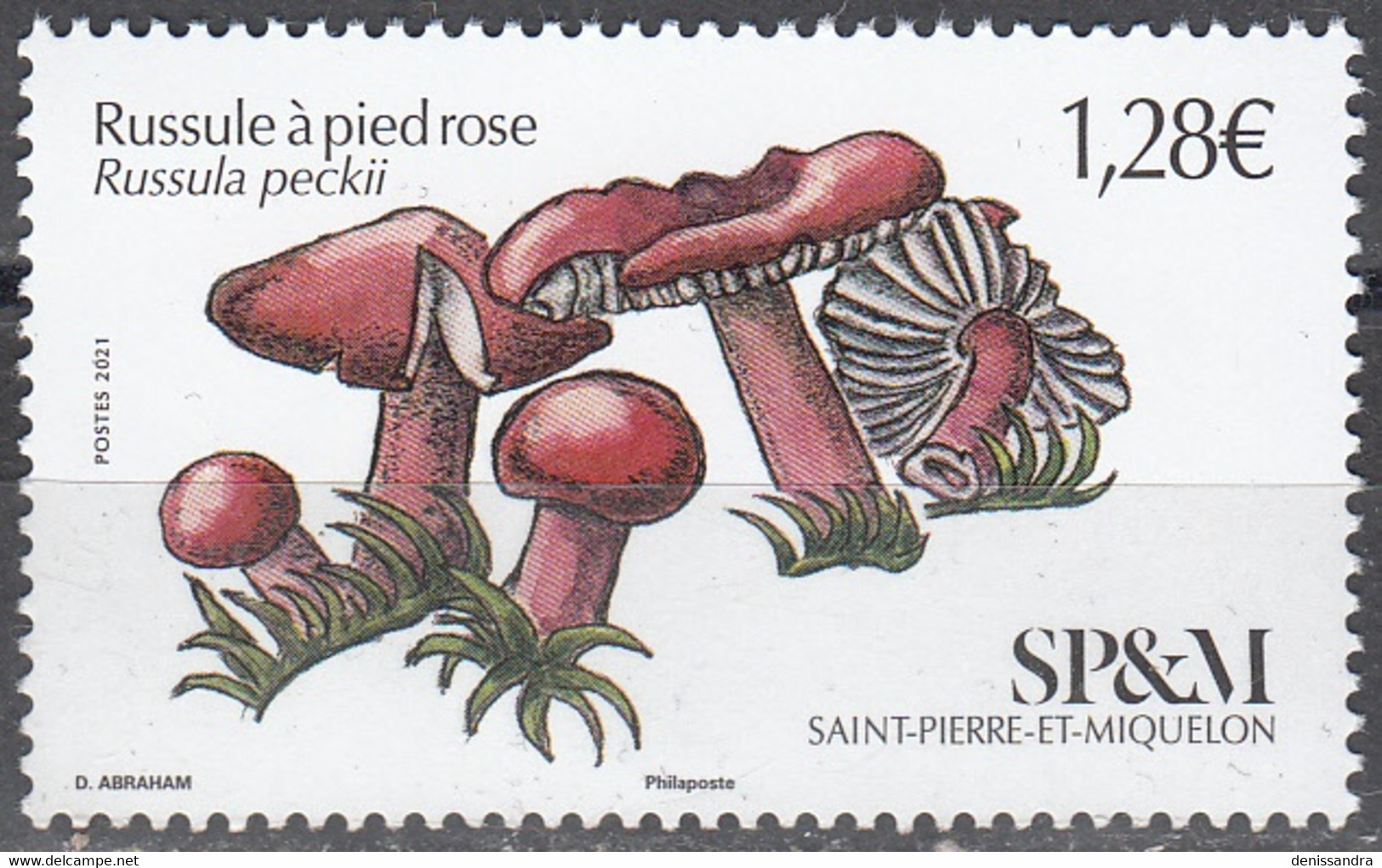 Saint-Pierre & Miquelon 2021 Champignon Russule à Pied Neuf ** - Unused Stamps