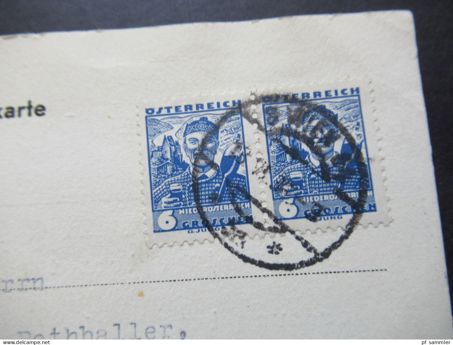 Österreich 1936 Volkstrachten MeF Auf Postkarte Sabeff Wien VIII Austria Nach München Gesendet - Covers & Documents