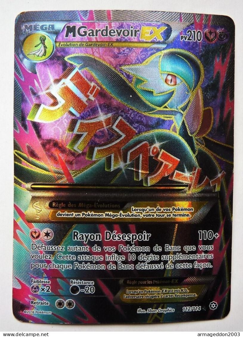 CARTE POKEMON XY Steam Siege Mega Gardevoir EX HOLO 2016 Francaise - XY