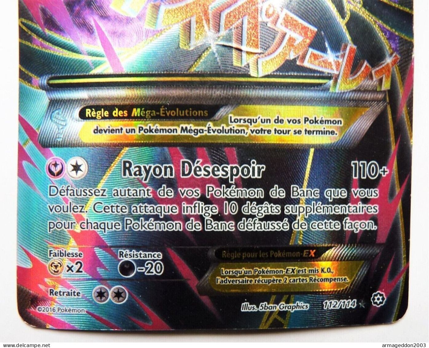 CARTE POKEMON XY Steam Siege Mega Gardevoir EX HOLO 2016 Francaise - XY