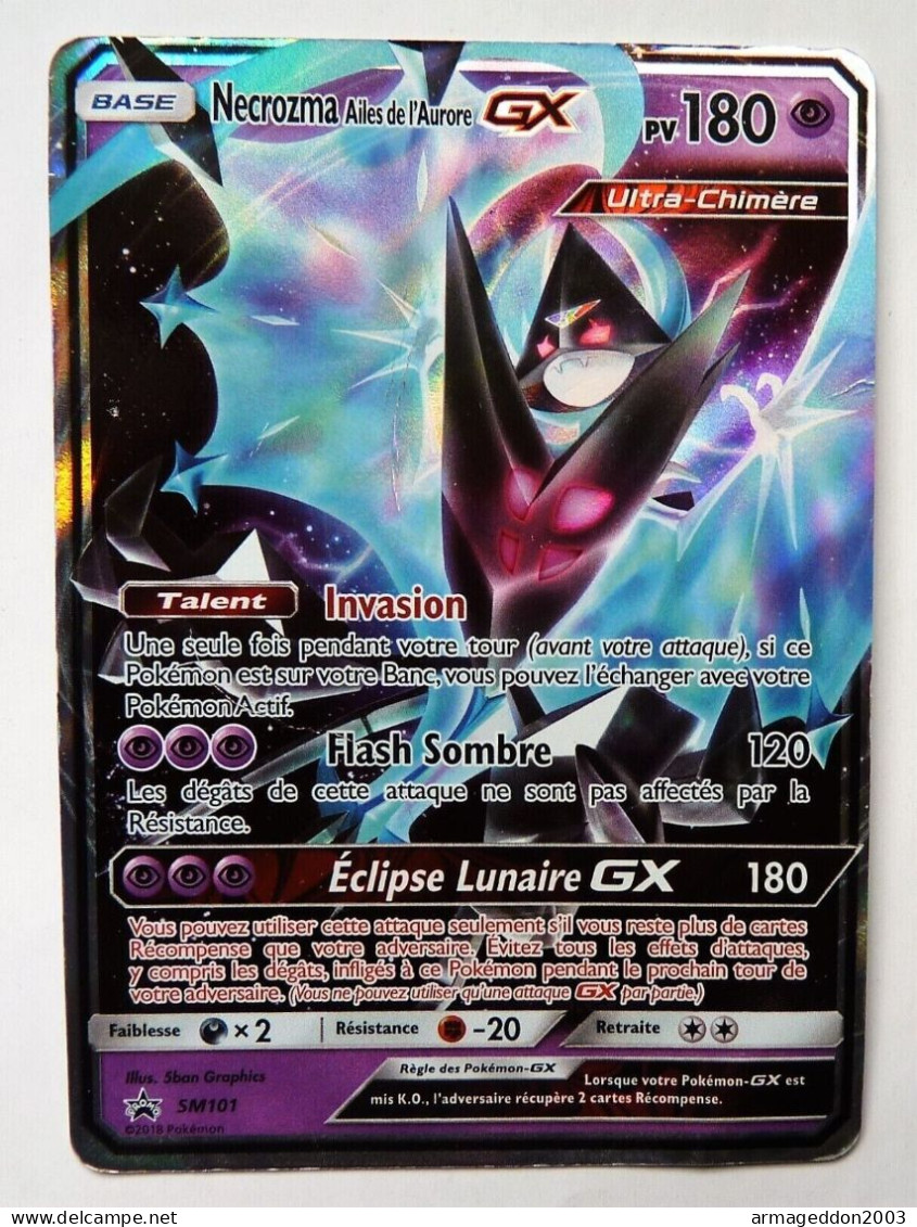 CARTE POKEMON NECROZMA SM101 PROMO GX RARE HOLO 2018 FRANCAISE - Promos