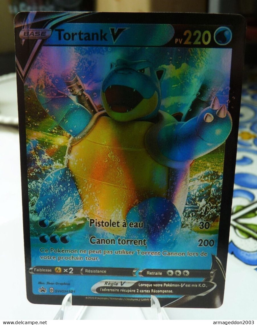 CARTE POKEMON Tortank V Promo SWSH 101 RARE HOLO 2020 Française - Promos