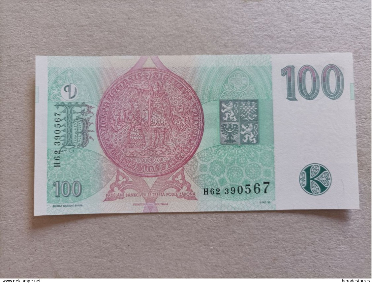 Billete De Checoslovaquia De 100 Korun, Año 1997, UNC - Checoslovaquia