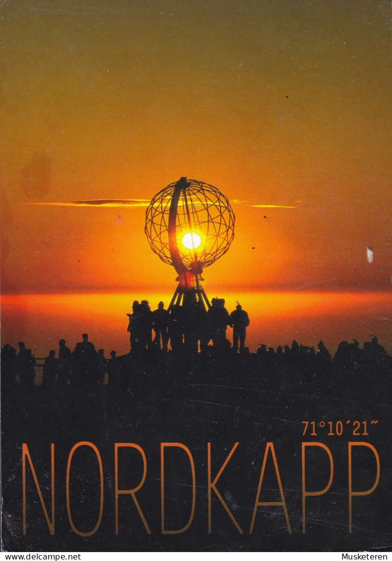 Norway PPC Nordkapp 71°10'21'' NORDKAPP 2008 VEDBÆK Denmark D/S OSTER Ship Schiff Stamp - Lettres & Documents