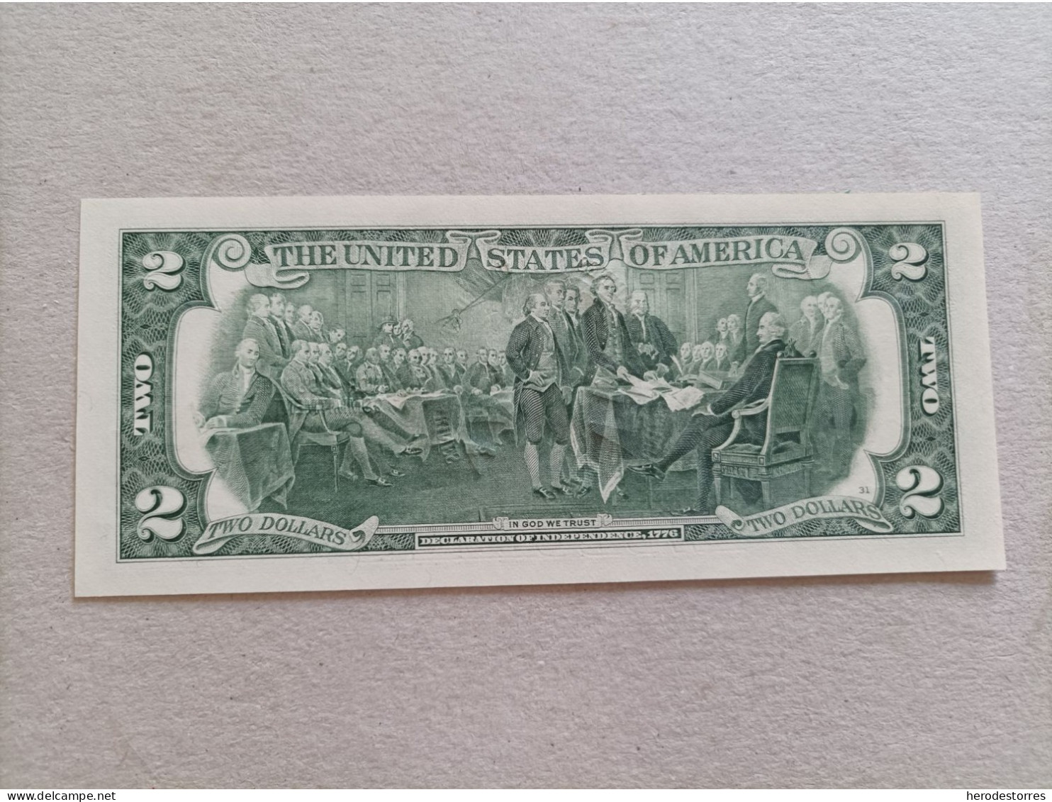 Billete De Estados Unidos De 2 Dólares, Con Hologramas Marines, UNC - A Identifier