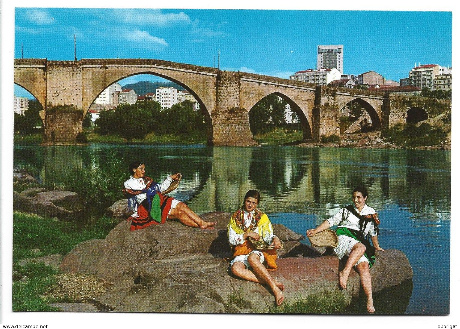 PUENTE ROMANO SOBRE EL MIÑO / ROMAN BRIDGE ABOVE THE MIÑO.-  ORENSE - GALICIA.- ( ESPAÑA ) - Orense