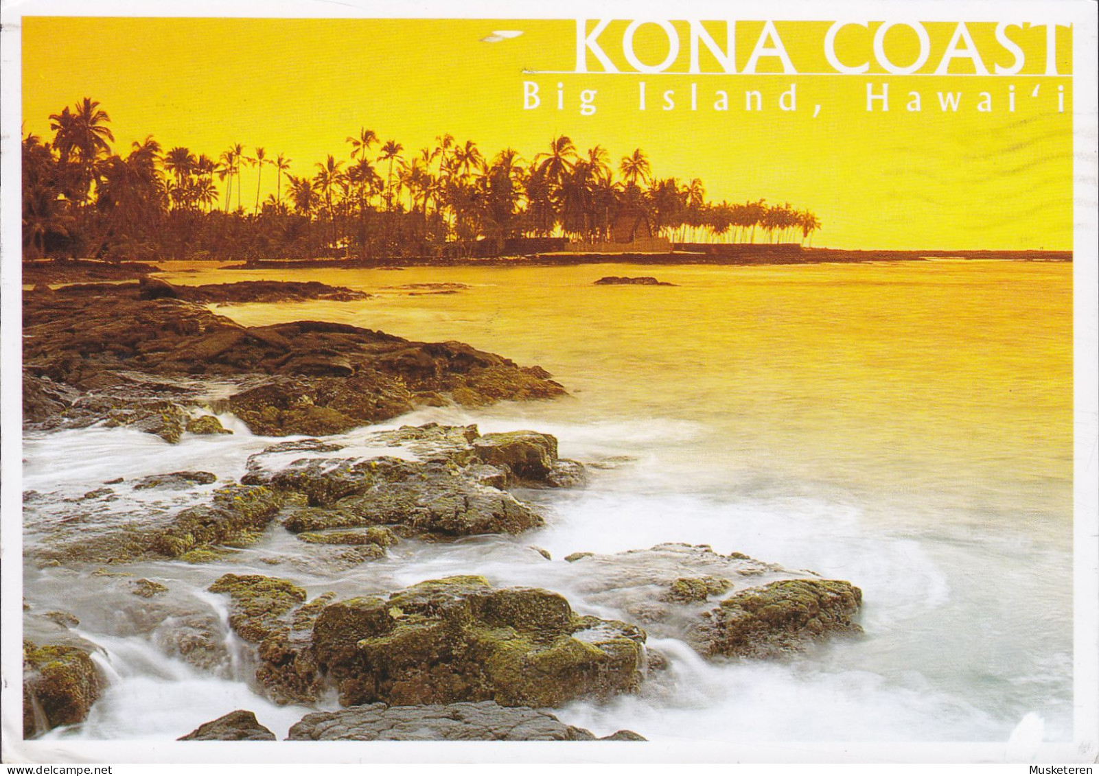 United States PPC Hawaii Honaunau Bay, Kona Coast 2008 To VEDBÆK Denmark (2 Scans) - Hawaï