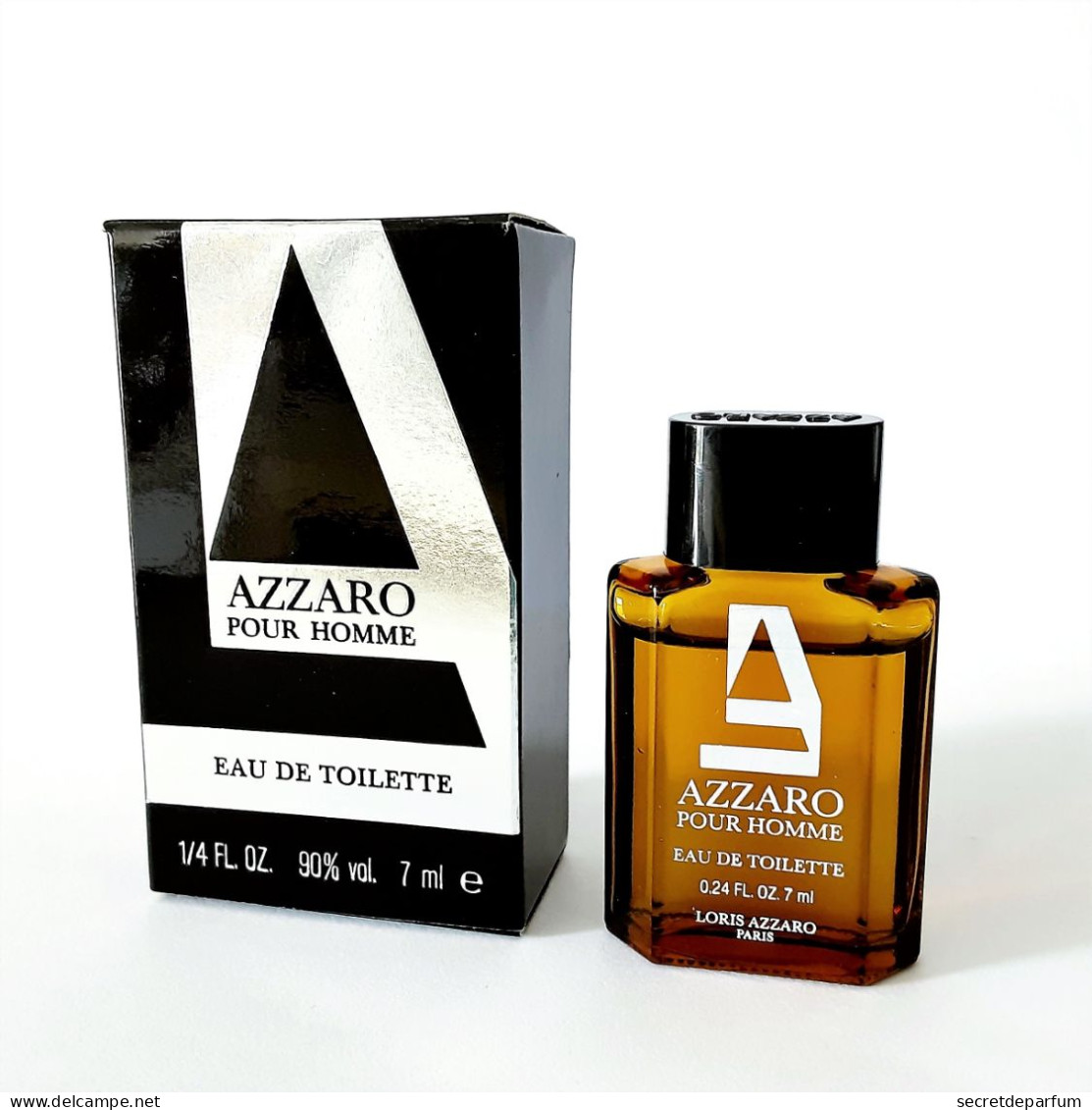 Miniatures De Parfum  AZZARO POUR HOMME  EDT 7 Ml + Boite - Miniaturen Flesjes Heer (met Doos)