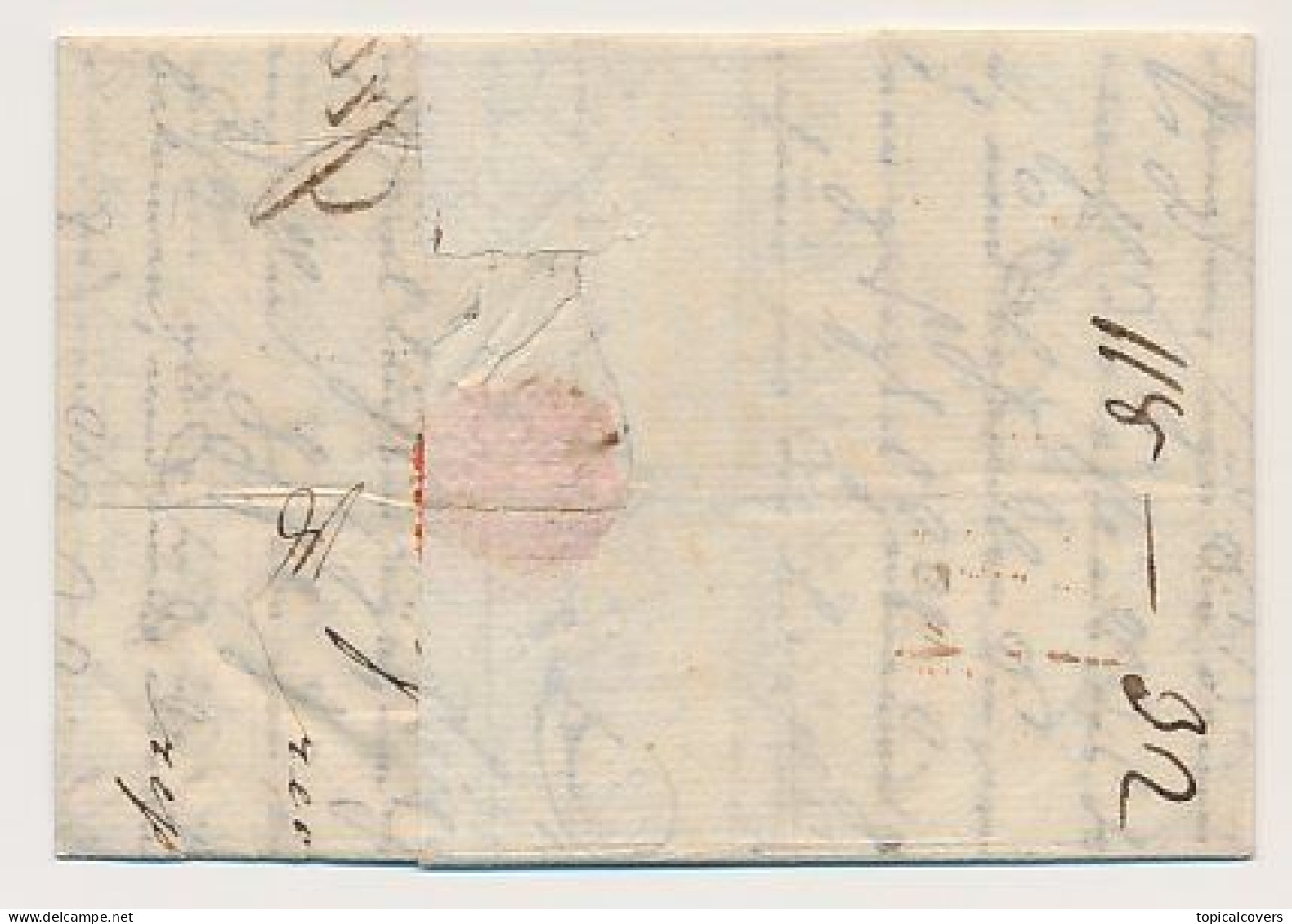 Complete Folded Letter - Danzig - MASEYCK Belgium - Bordeaux France 1790 - 1714-1794 (Oostenrijkse Nederlanden)