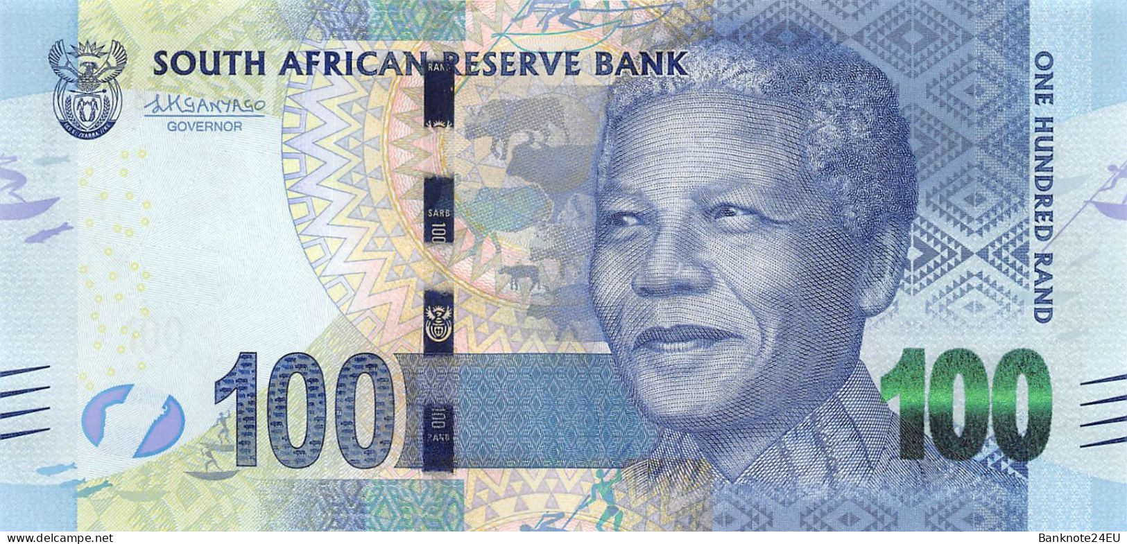 South Africa 100 Rand 2015 Unc Nelson Mandela - Afrique Du Sud