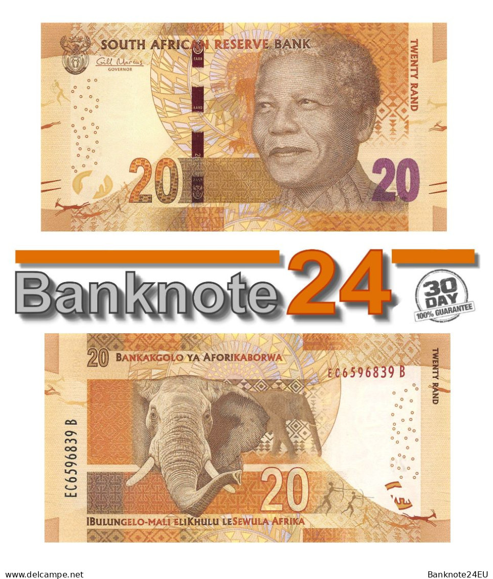 South Africa 20 Rand 2014 Unc, With Omron Rings - South Africa