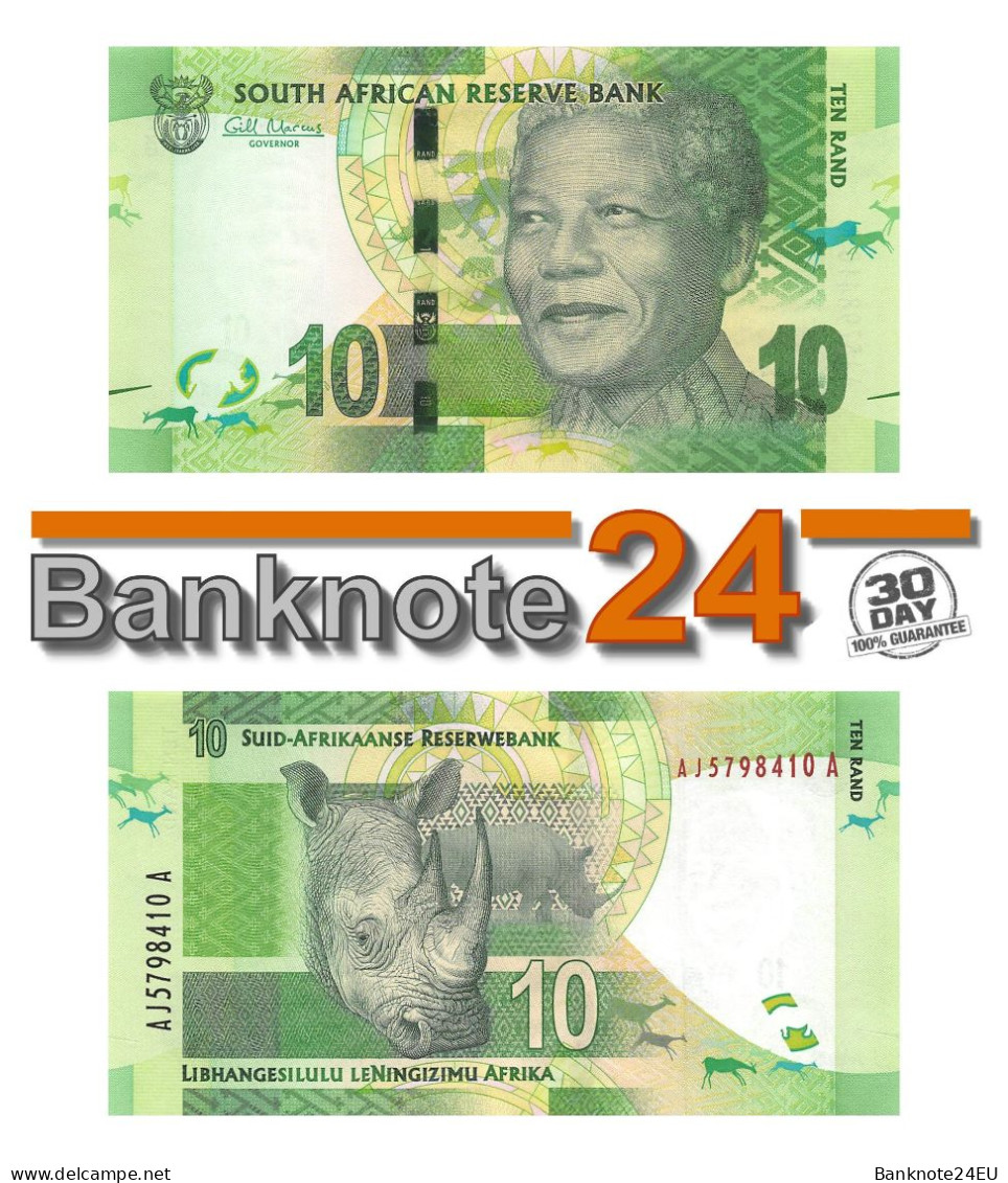 South Africa Set 2012 Nelson Mandela 10-200 Rand, Without Omron Rings - Afrique Du Sud