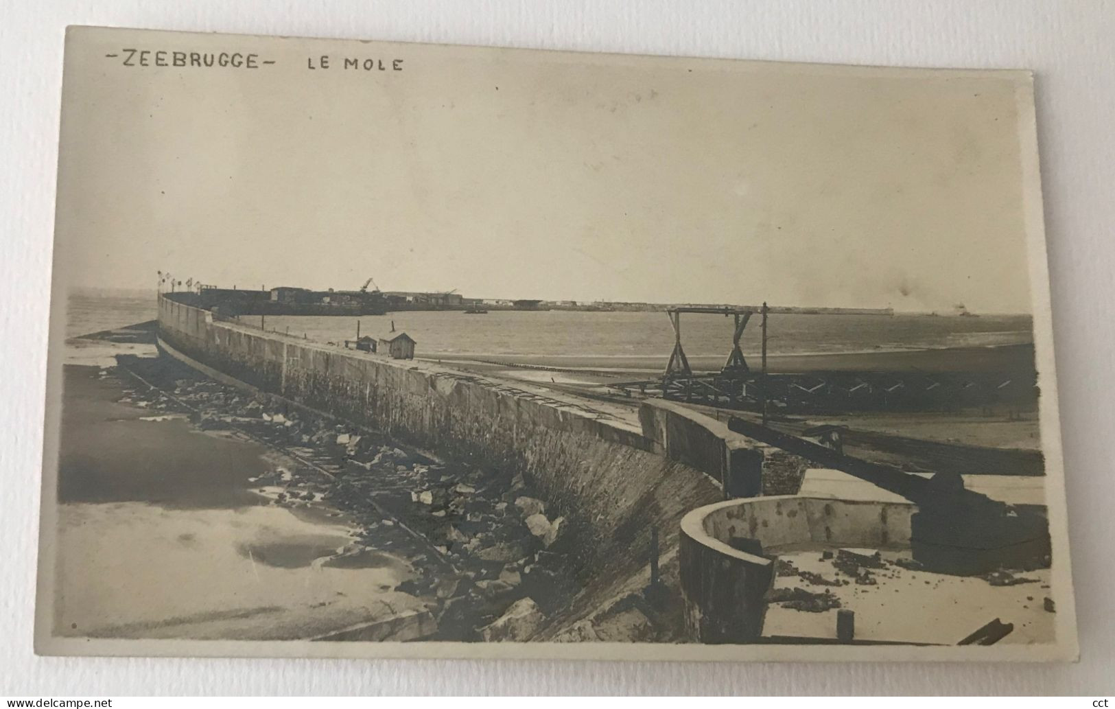Zeebrugge    FOTOKAART Le Mole Tijdens De Eerste Wereldoorlog  Editeur Georges Pottier Ostende - Zeebrugge