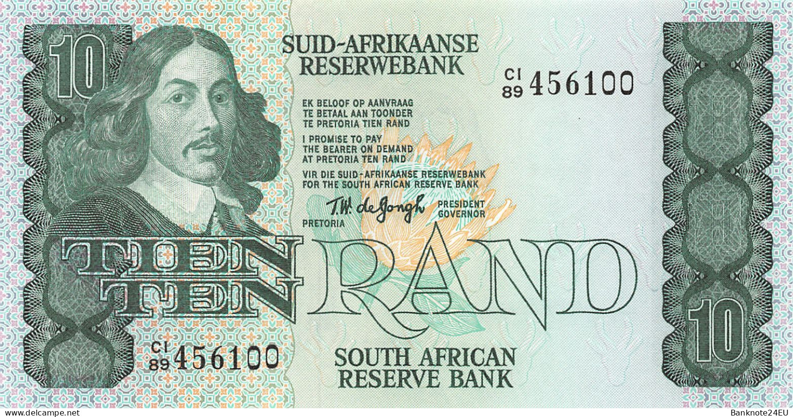 South Africa 10 Rand 1978-1981 Unc - Afrique Du Sud