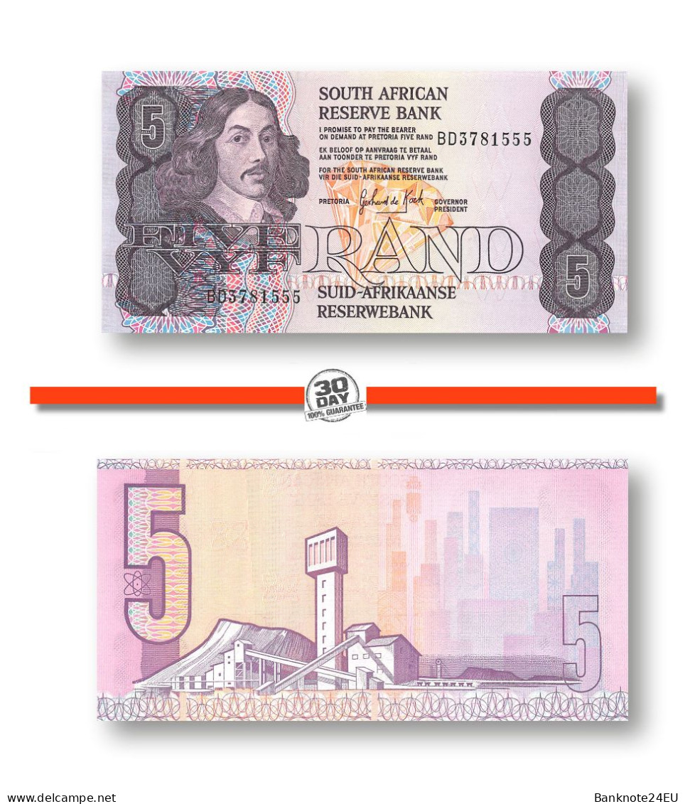 South Africa 5 Rand 1989-1990 Unc - Südafrika