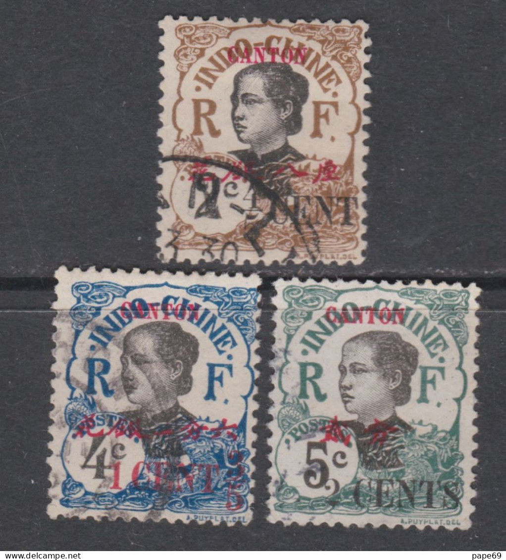 Canton N° 68 / 70 O  : Les 3 Valeurs Oblitérations  Légères, Sinon  TB - Used Stamps