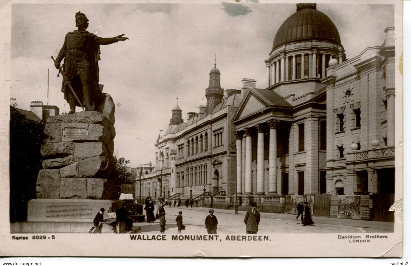 ABERDEEN - WALLACE MONUMENT 1909 RP Ab180 - Aberdeenshire