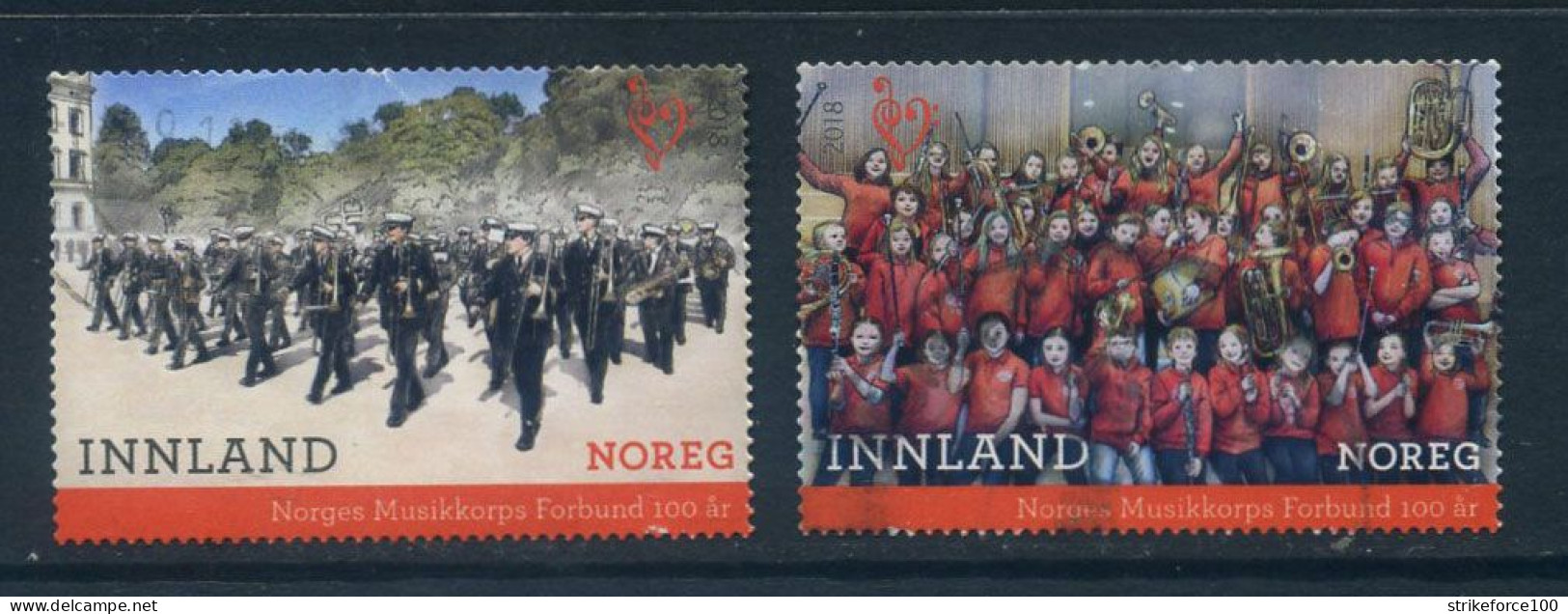 Norway 2018 - Norges Musikcorps Used Set Of Two. - Usados