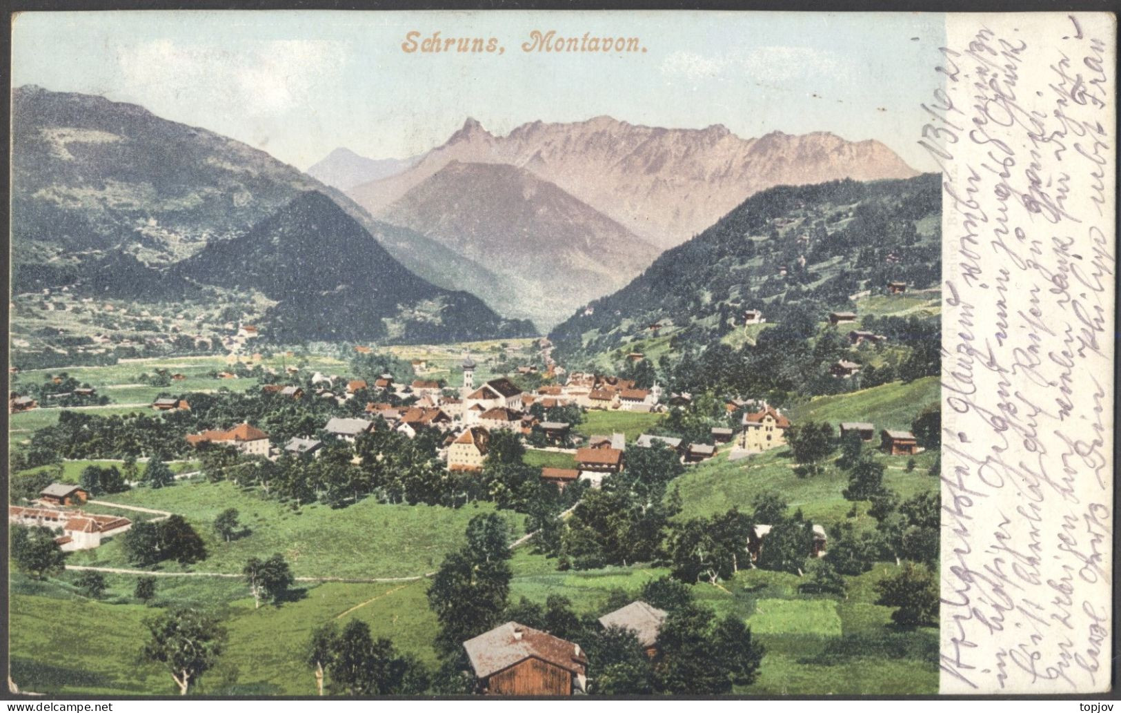 AUSTRIA - SCHRUNS  MONTAVON - 1921 - Schruns