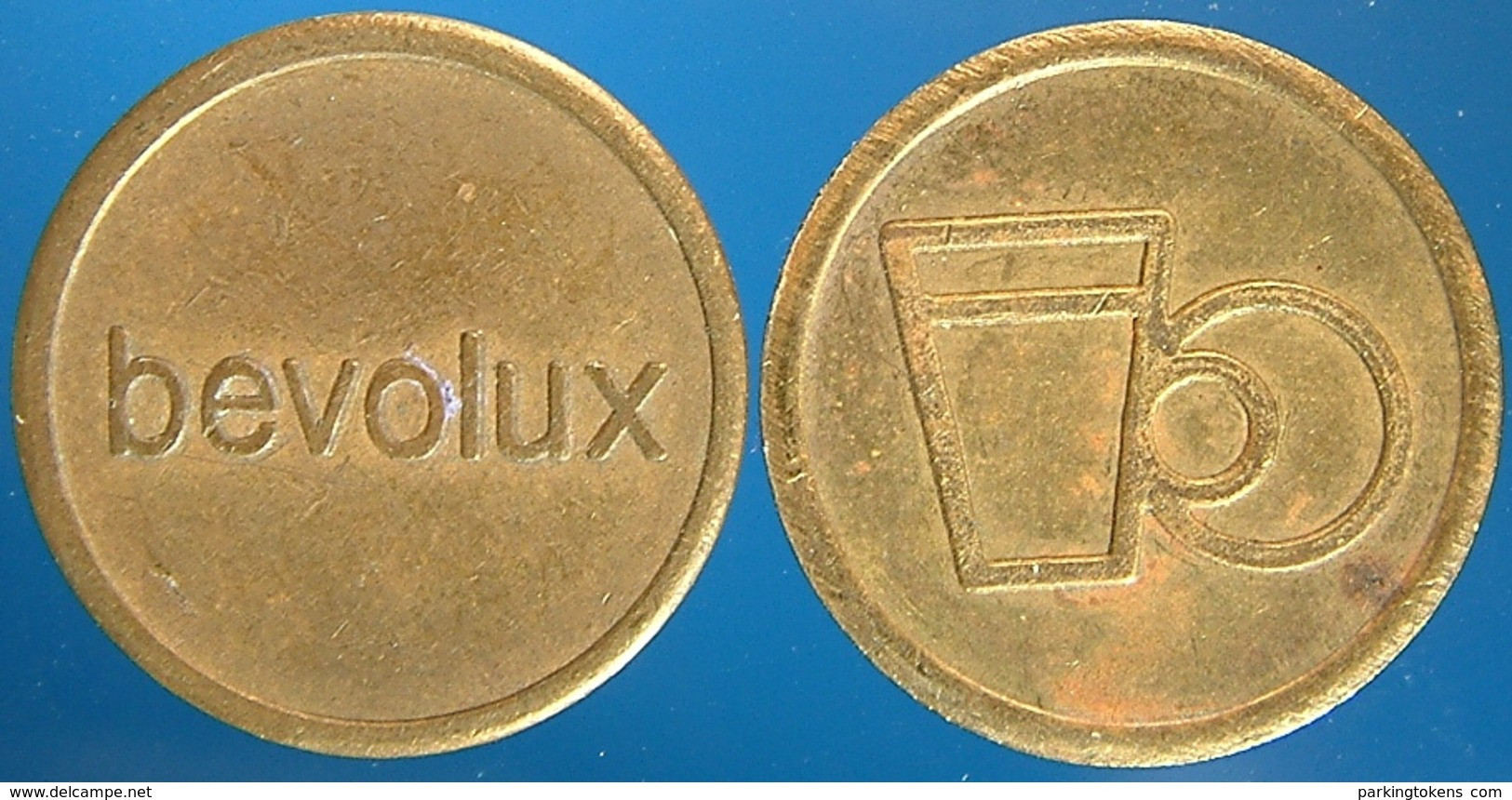 KB048-1a - BEVOLUX - Tilburg (thick Rim Small Letters) - B 20.0mm - Koffie Machine Penning - Coffee Machine Token - Professionals/Firms