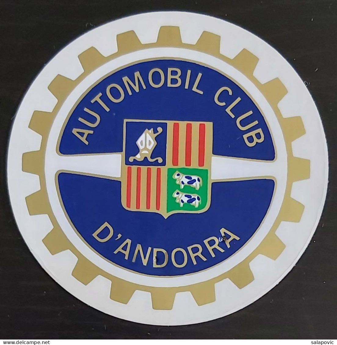 AUTOMÒBIL CLUB D'ANDORRA Auto Club Automobile (Car), Sticker  Label - Automobilismo - F1