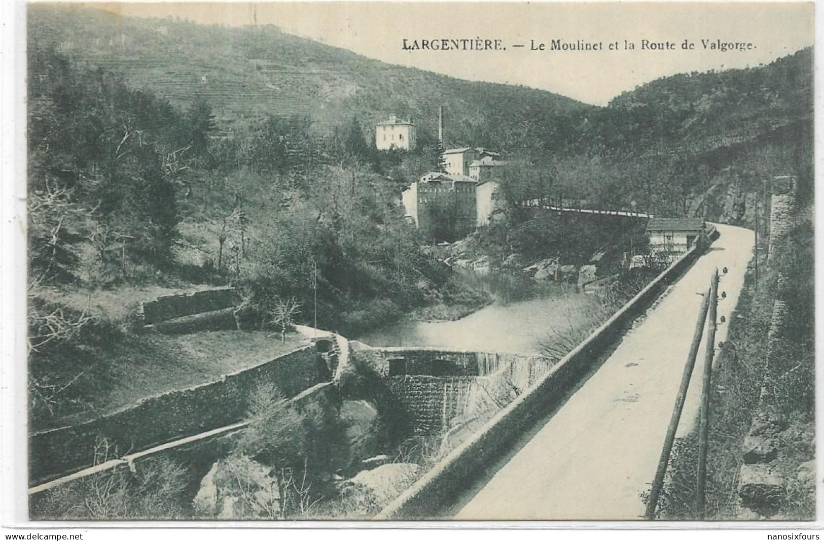 D 07 LARGENTIERE. LE MOLINET. CARTE ECRITE - Autres & Non Classés