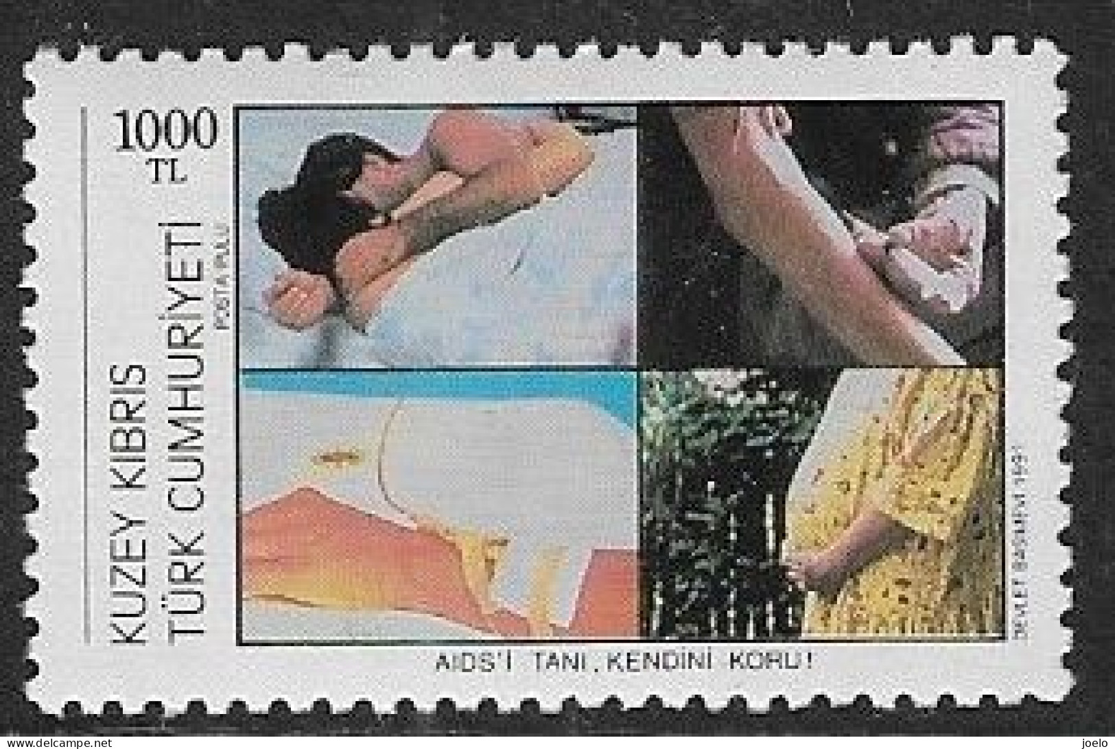 CYPRUS TURKEY 1991 WORLD AIDS DAY MNH - Used Stamps