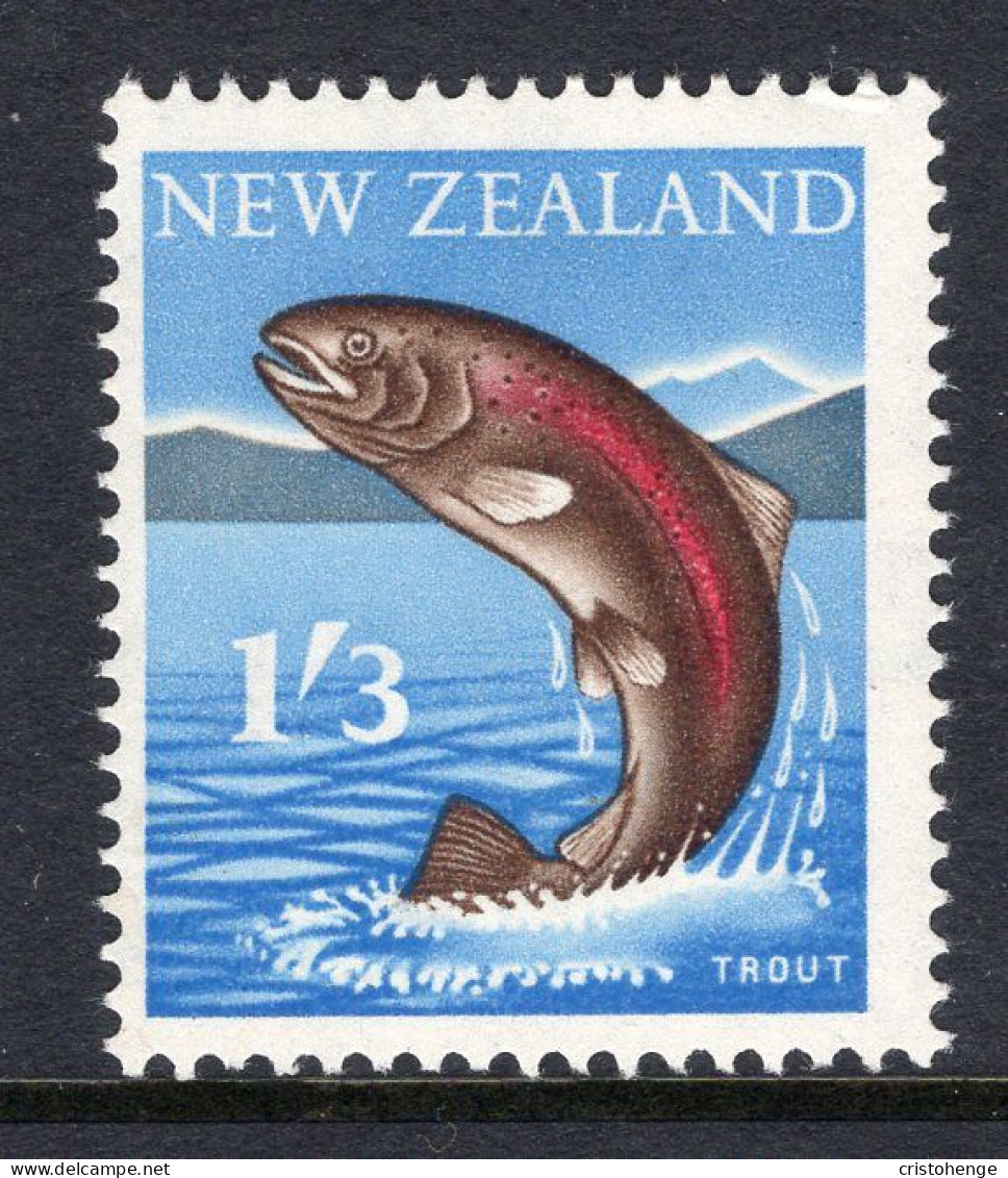 New Zealand 1960-66 Pictorials - 1/3 Brown Trout HM (SG 792) - Neufs
