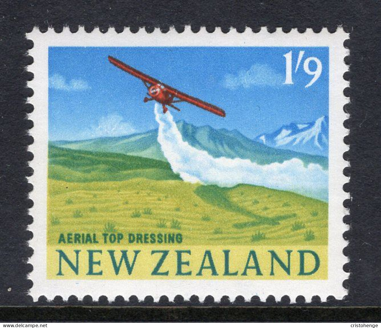 New Zealand 1960-66 Pictorials - 1/9 Aerial Top Dressing - Colour HM (SG 795) - Neufs